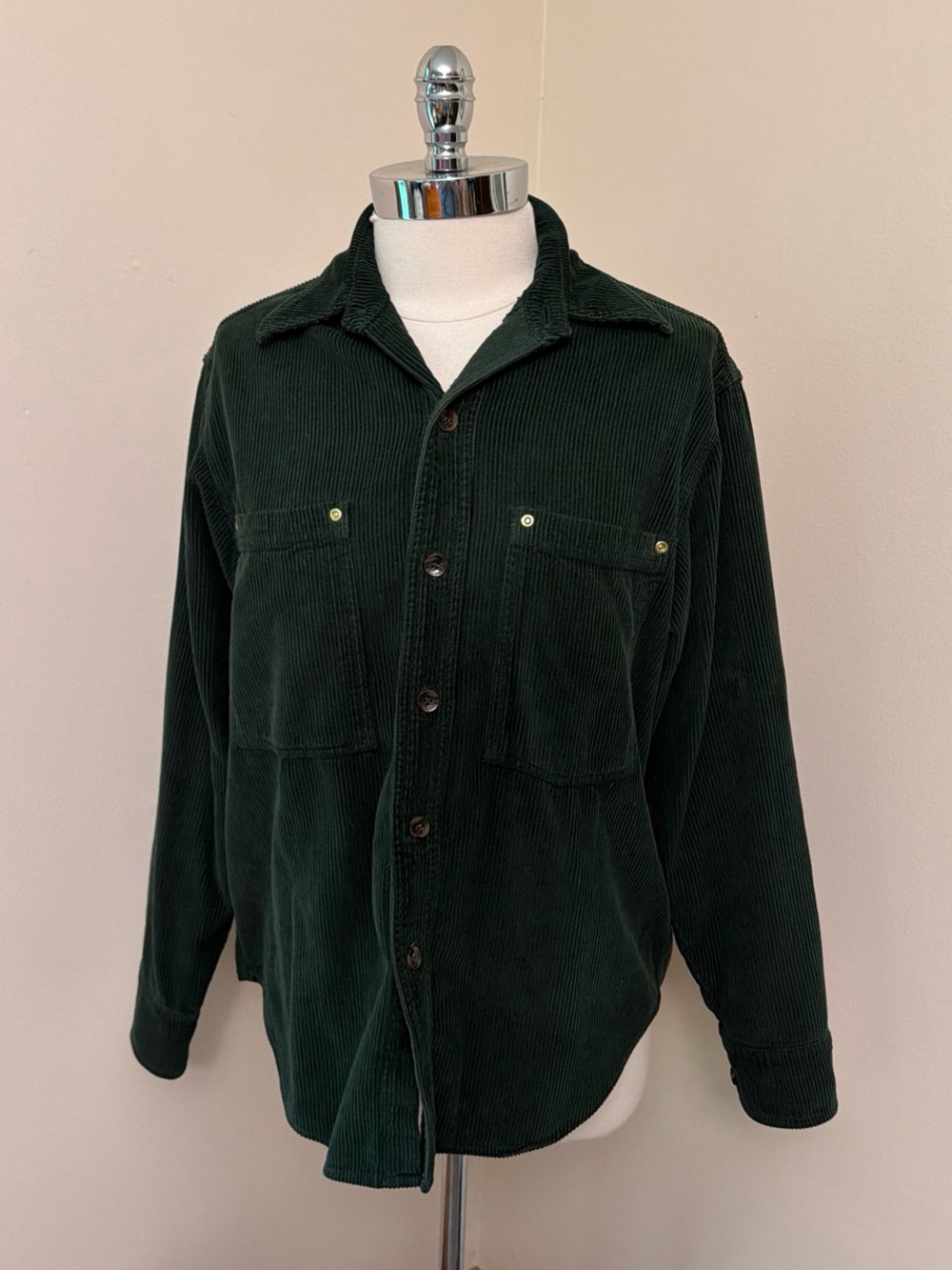 Big Bud Press Swamp Green Corduroy Overshirt Size P